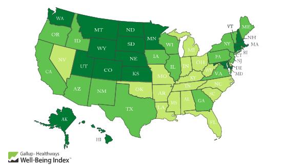 Happiness Ranking For US States